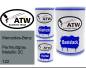 Preview: Mercedes-Benz, Perlmuttgrau Metallic 2C, 122: 500ml Lackdose + 500ml Klarlack + 250ml Härter - Set, von ATW Autoteile West.